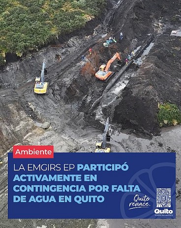 La EMGIRS EP participó activamente en contingencia por falta de agua en Quito